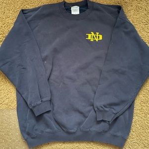 Vintage 90s Notre Dame Crewneck Sweatshirt